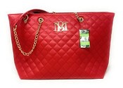 Wholesale - BADGLEY MISCHKA RED QUILTED TOTE C/P 16, UPC: 194295095794